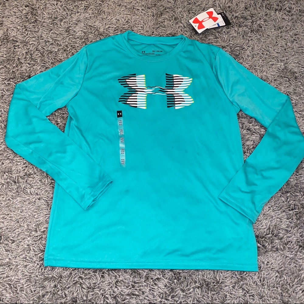 Under Armour Green Long Sleeve Top Boys